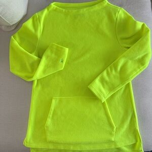 Dudley Stephens Highland High-Low in Bright Yellow Fleece